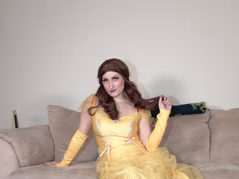 Yellow Dress Red Stockings